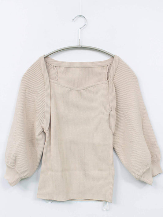 dazzlin/ダズリン/ニット/セーター/トップス/ベージュ/F