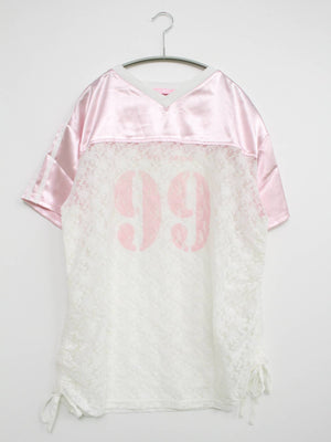 W♡C/ダブルシー/Tシャツ/カットソー/トップス/ピンク/F