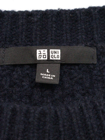 UNIQLO/ニット/セーター/トップス/ネイビー/L