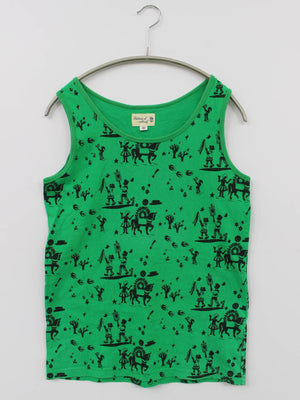 タンクトップ/トップス/グリーン/0