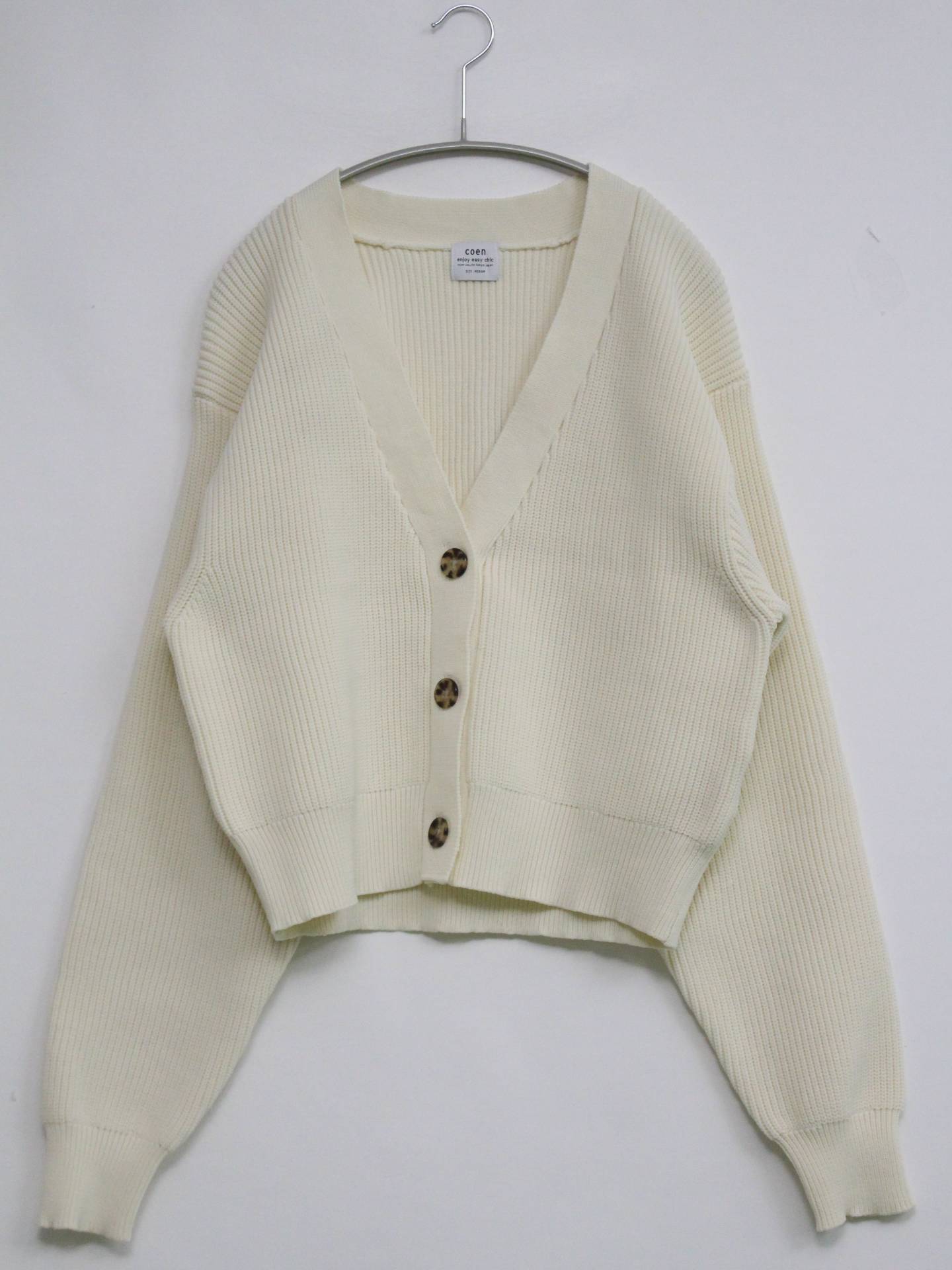 coen/カーディガン/ボレロ/トップス/アイボリー/MEDIUM