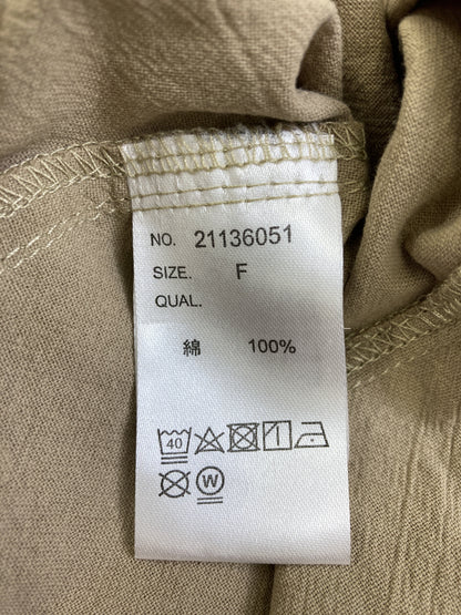 Tシャツ/カットソー/トップス/ベージュ/F