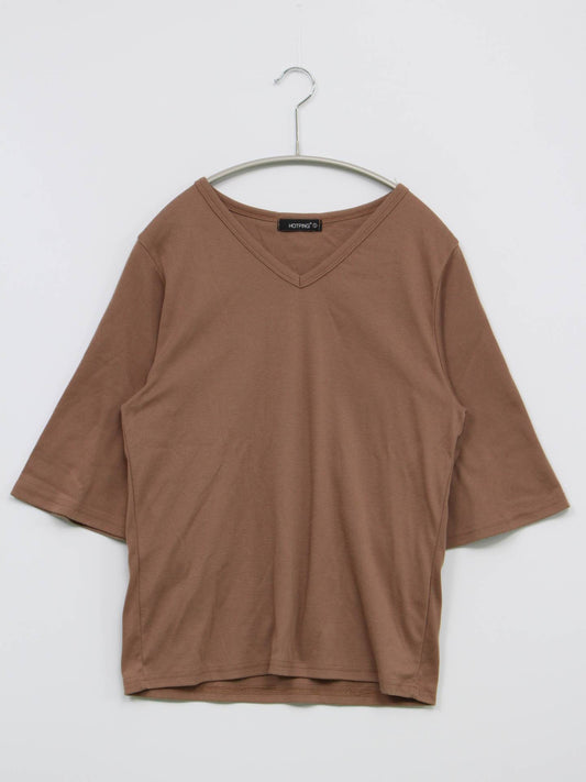 HOTPING/Tシャツ/カットソー/トップス/ブラウン/1