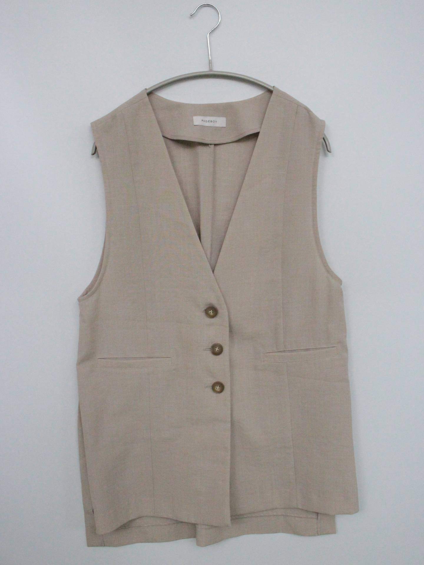 PAGEBOY/ペイジボーイ/ベスト/トップス/ベージュ/F