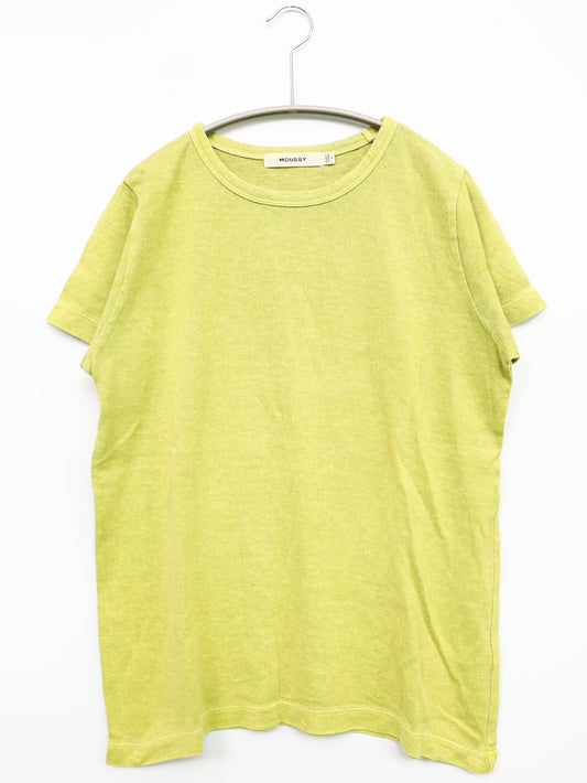 MOUSSY/マウジー/Tシャツ/カットソー/トップス/イエロー/F
