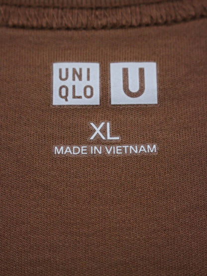 UNIQLO U/Tシャツ/カットソー/トップス/ブラウン/XL