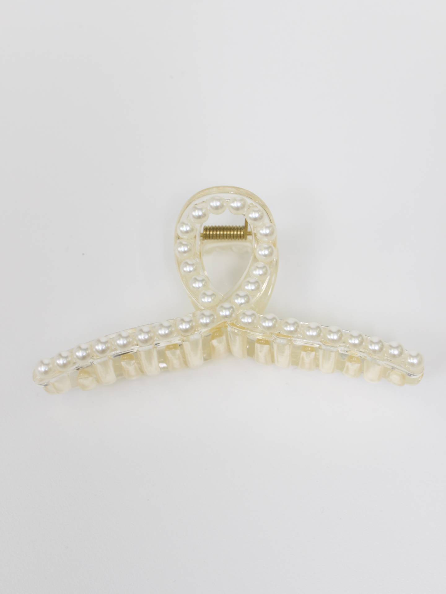 バレッタ/ヘアクリップ/ヘアアクセサリー/ホワイト