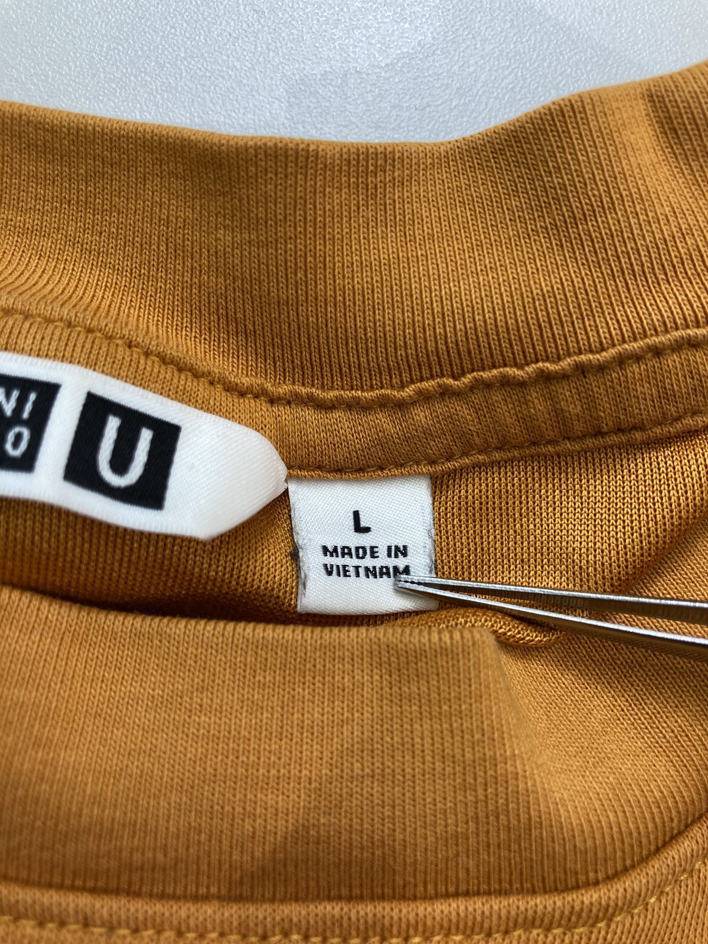 UNIQLO/ユニクロ/Tシャツ/カットソー/トップス/オレンジ/L