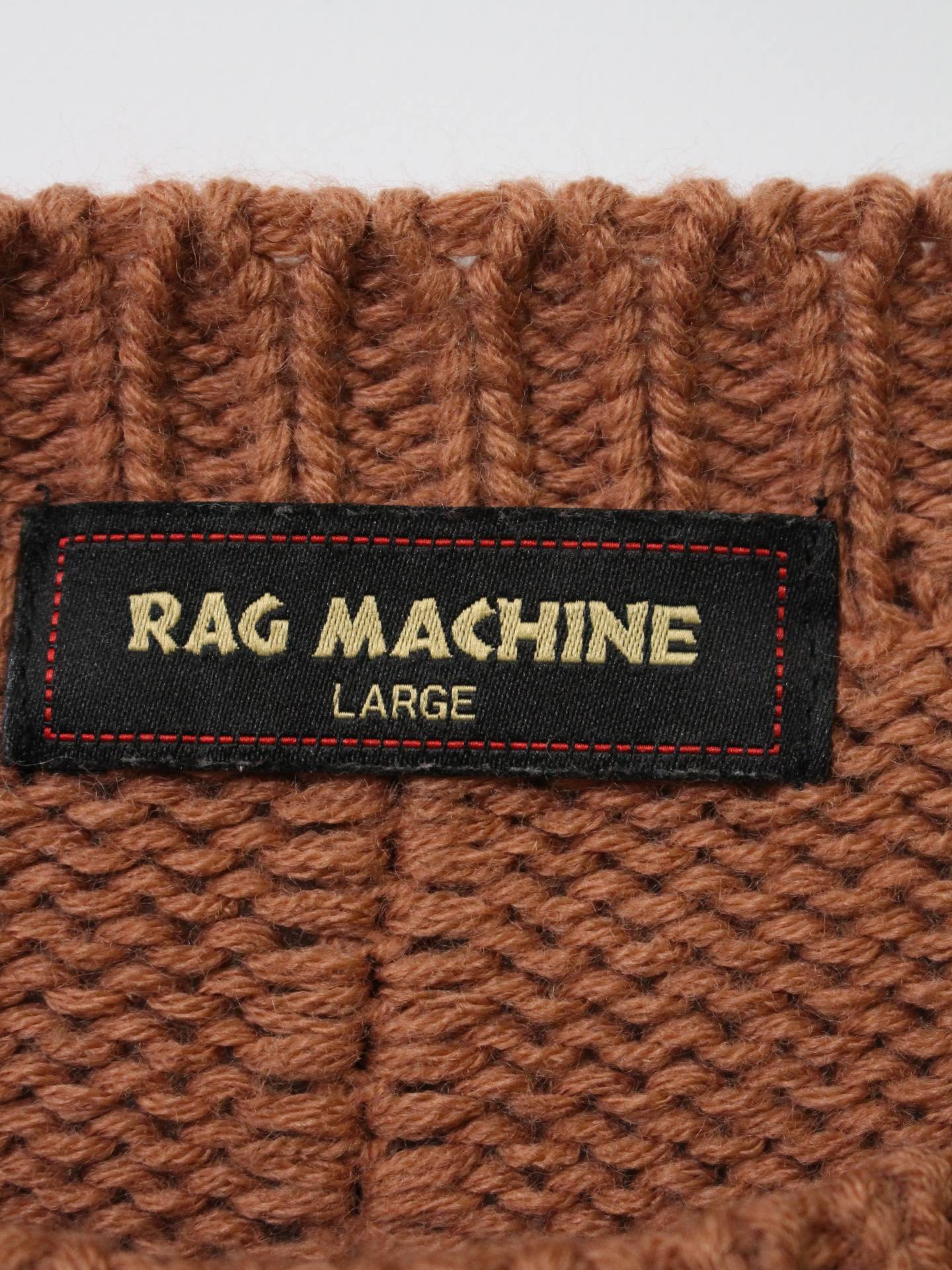 RAG MACHINE/ニット/セーター/トップス/ブラウン/L