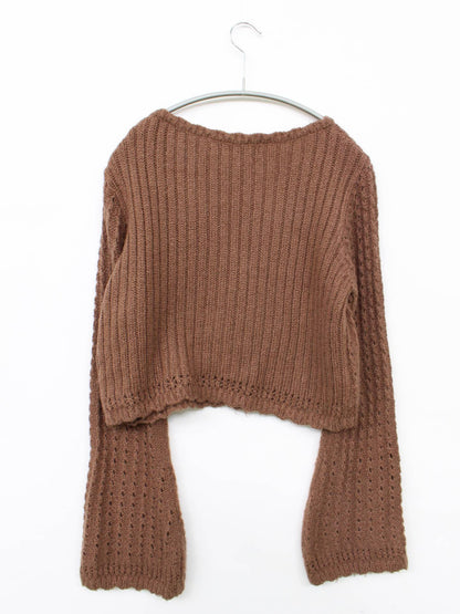 SCULPTOR/スカルプター/カーディガン/ボレロ/トップス/ブラウン/MEDIUM