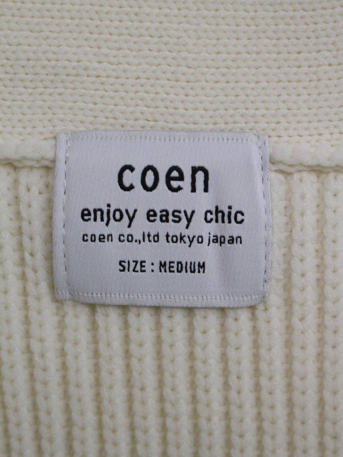 coen/カーディガン/ボレロ/トップス/アイボリー/MEDIUM