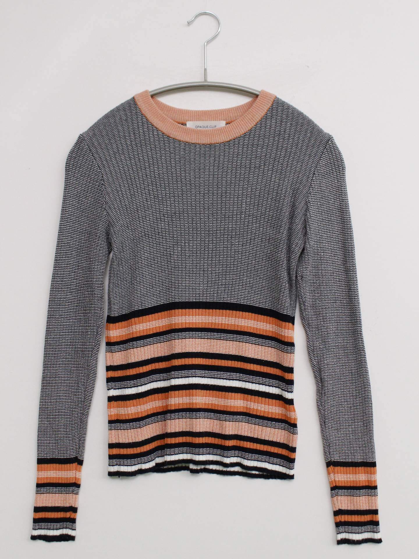 OPAQUE.CLIP/オペークドットクリップ/ニット/セーター/トップス/グレー/36