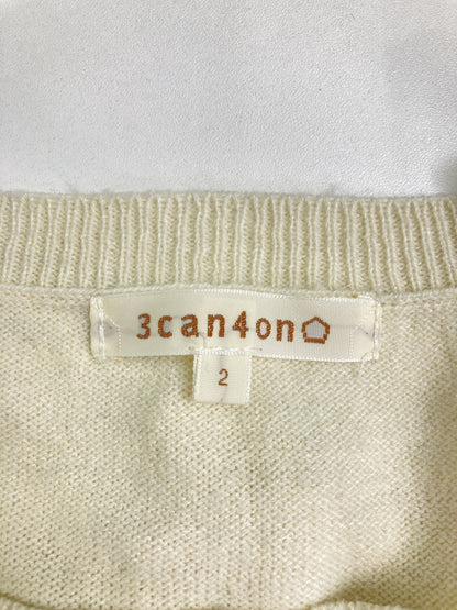 3can4on/ニット/セーター/トップス/ホワイト/2