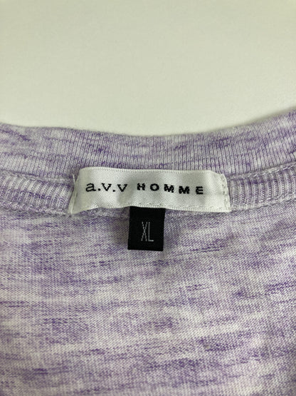 a.v.v/アーヴェヴェ/Tシャツ/カットソー/トップス/パープル/XL
