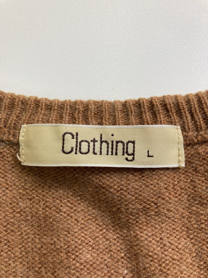 clothing/ベスト/トップス/ブラウン/L