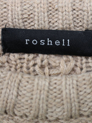 roshell/ロシェル/ニット/セーター/トップス/ベージュ/XL