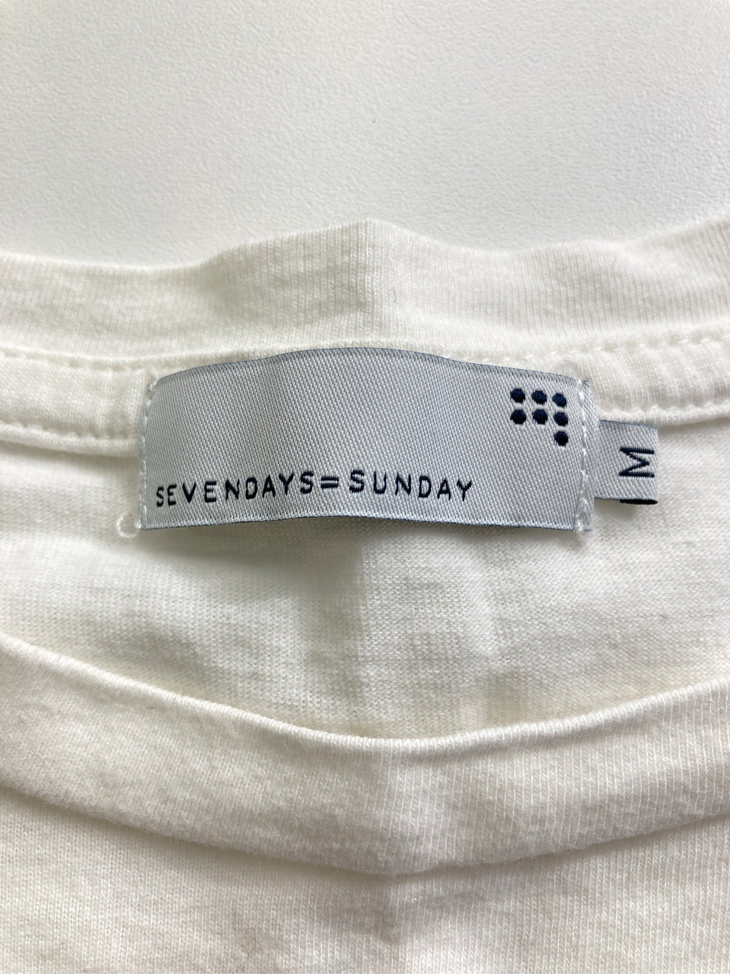SEVENDAYS=SUNDAY/セブンデイズサンデイ/Tシャツ/カットソー/トップス/ホワイト/M