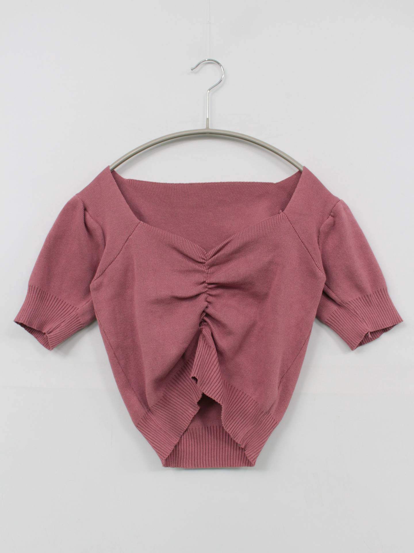 ニット/セーター/トップス/ピンク