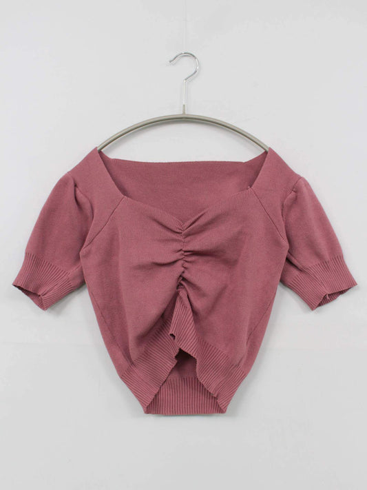 ニット/セーター/トップス/ピンク