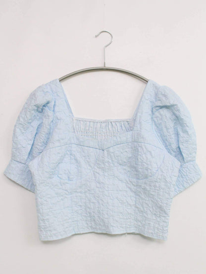 MAISON DE THERESE/シャツ/ブラウス/トップス/スカイブルー