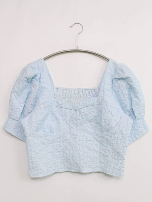 MAISON DE THERESE/シャツ/ブラウス/トップス/スカイブルー