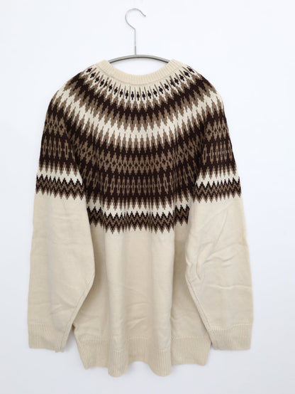 TIME FLIES/ニット/セーター/トップス/ベージュ/XL