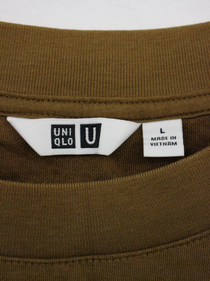 UNIQLO/ユニクロ/Tシャツ/カットソー/トップス/ブラウン/L