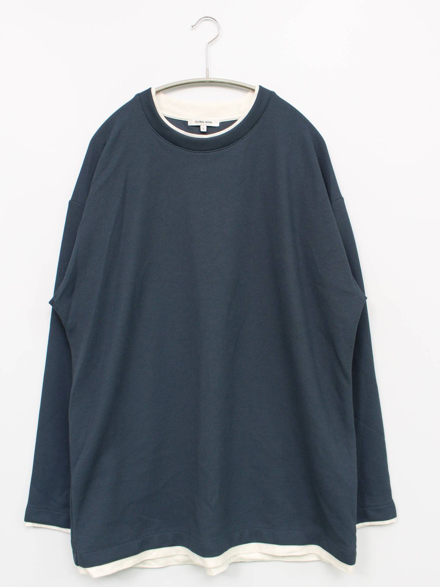 GLOBAL WORK/Tシャツ/カットソー/トップス/ブラック/L