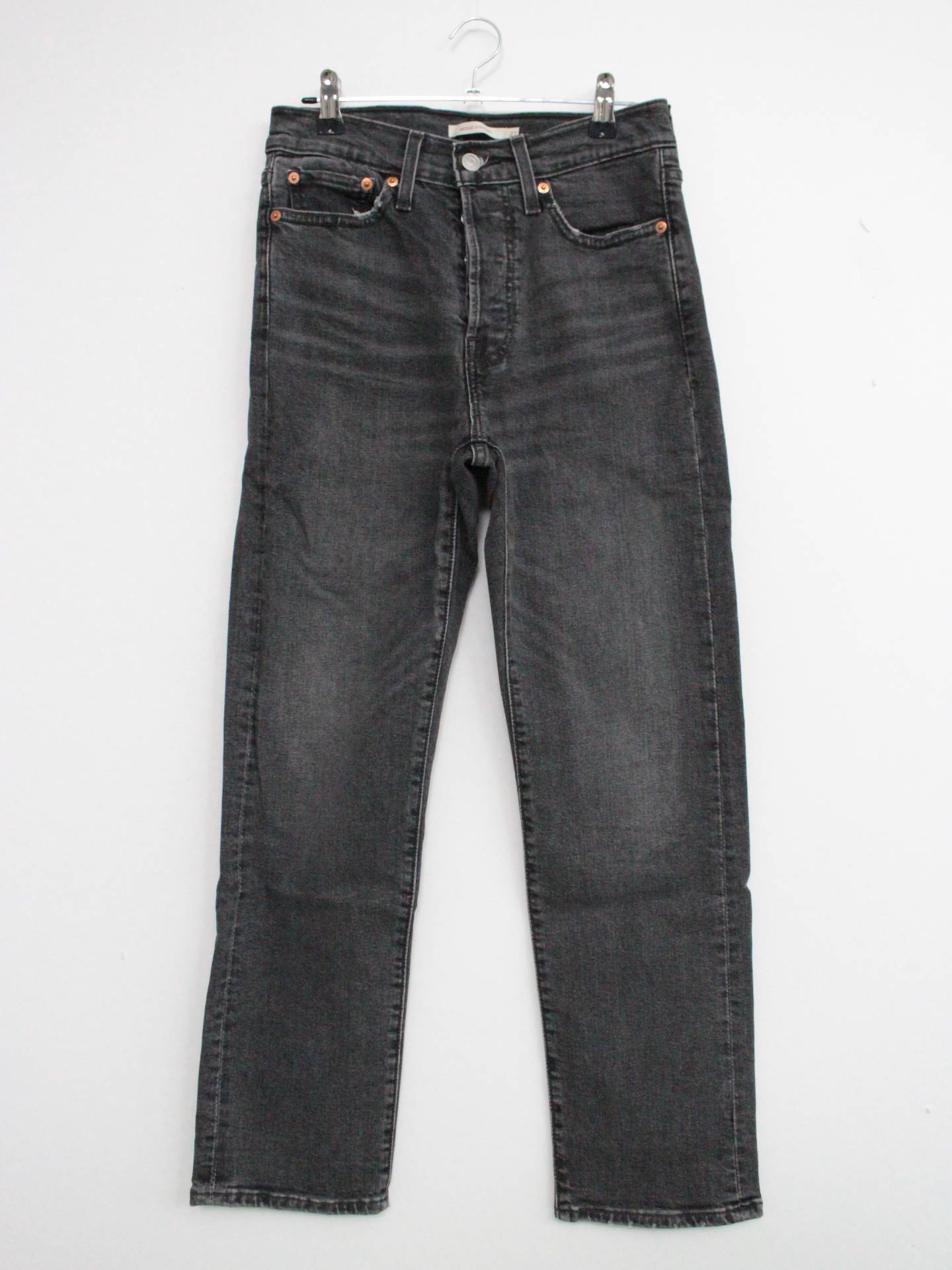 WEDGIE TRAIGTH/デニムパンツ/パンツ/ブラック/27