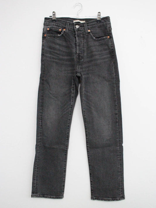 WEDGIE TRAIGTH/デニムパンツ/パンツ/ブラック/27