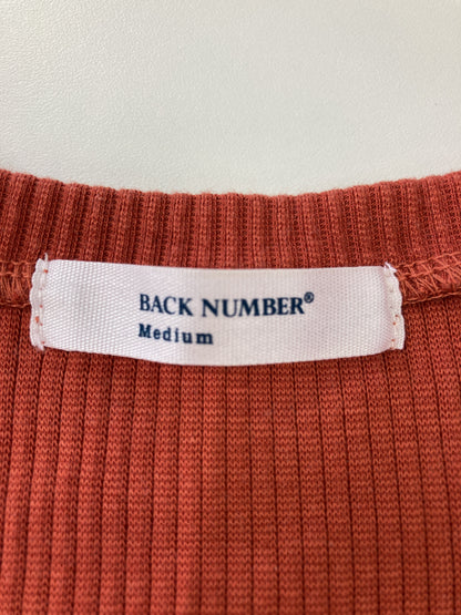 BACK NUMBER/ニット/セーター/トップス/オレンジ/Medium