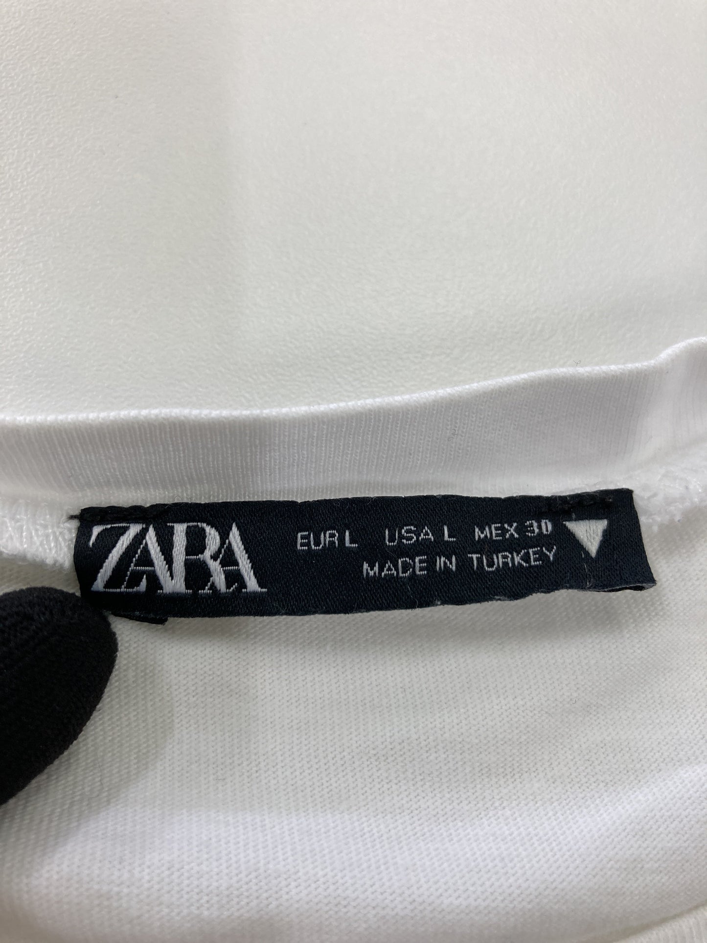 ZARA/ザラ/Tシャツ/カットソー/トップス/ホワイト/EUR L/USA L/MEX 30