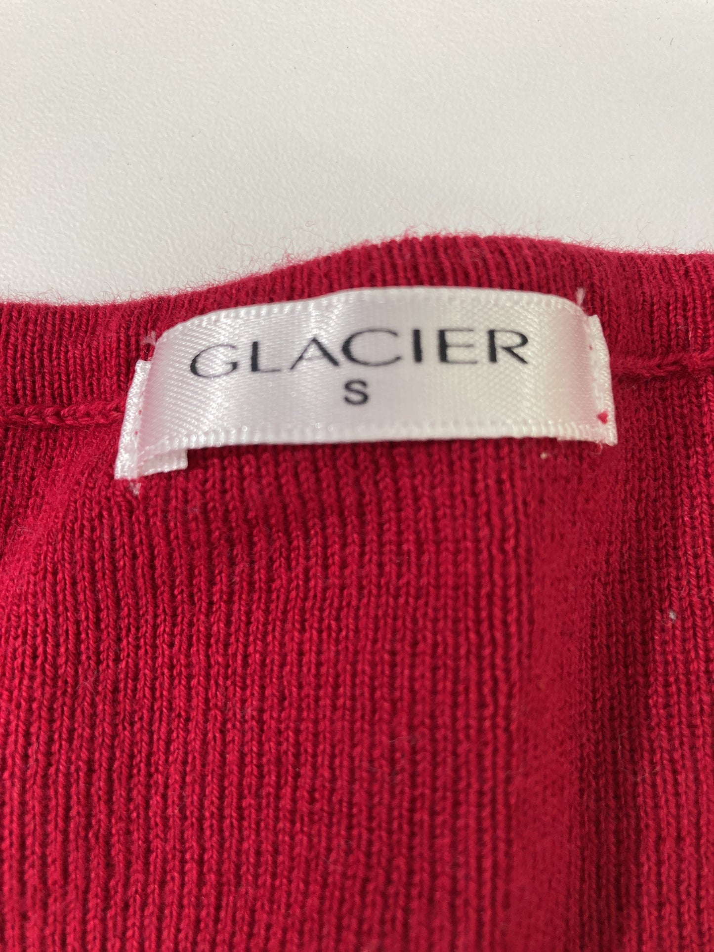 GLACIER/グラシア/ニット/セーター/トップス/レッド/S