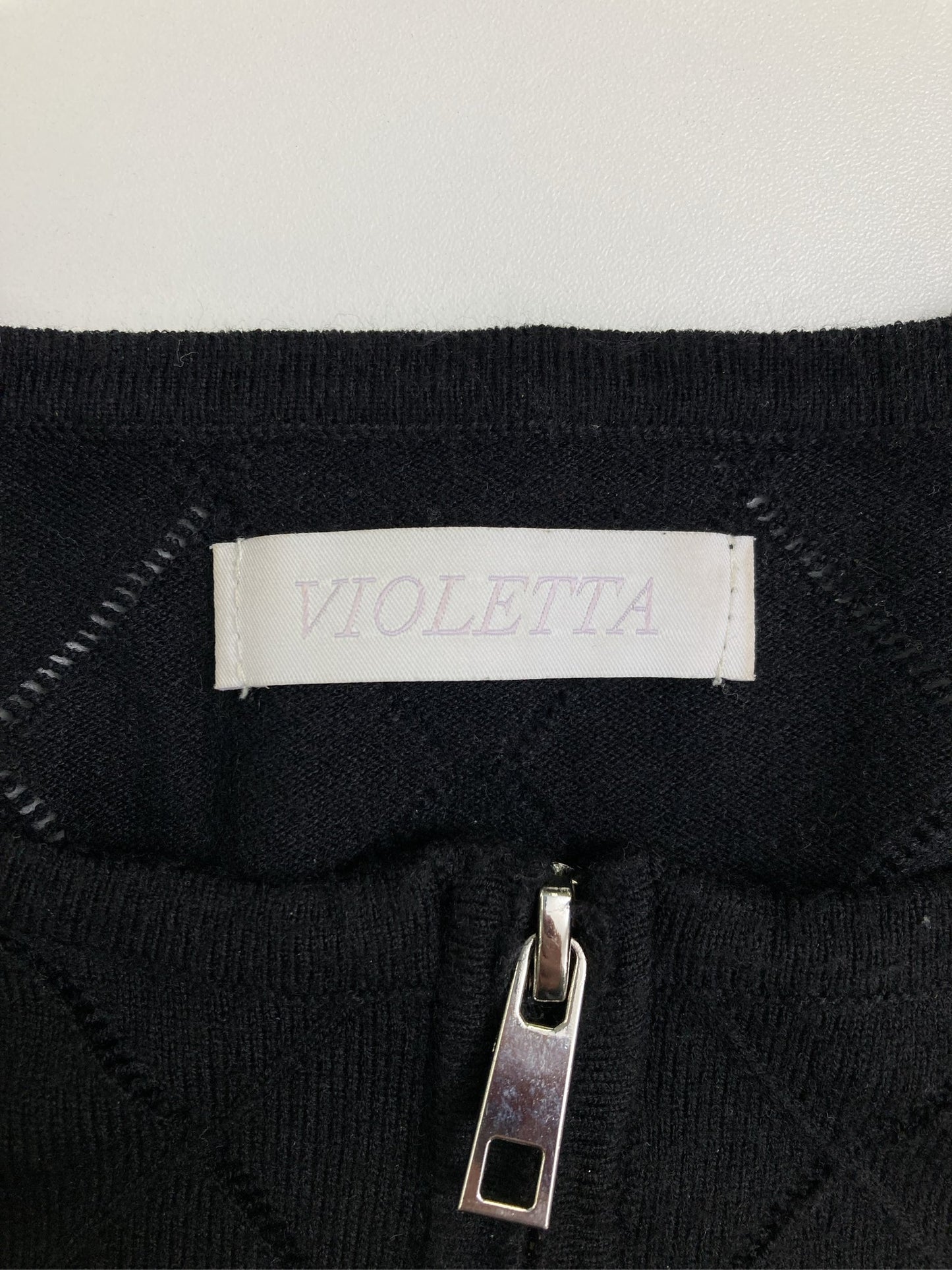 VIOLETTA/ヴァオレッタ/ニット/セーター/トップス/ブラック/F