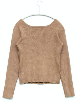 WEGO/ウィゴー/ニット/セーター/トップス/ブラウン/F