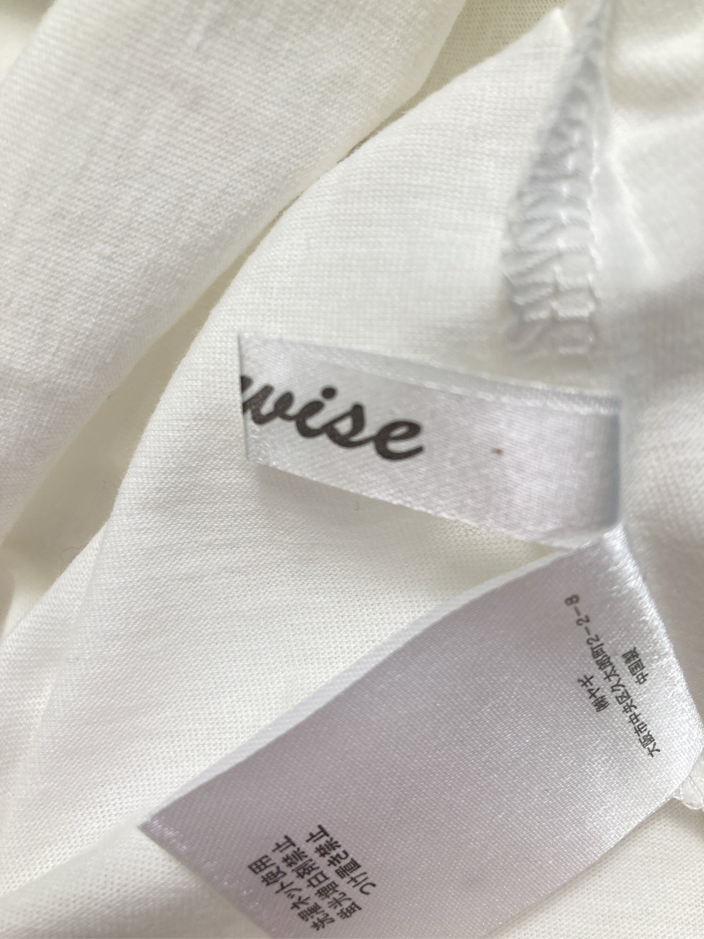 Tシャツ/カットソー/トップス/ホワイト/LL