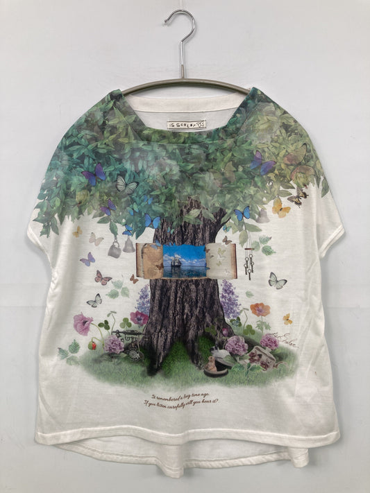 IS SCOLAR/イズスカラー/Tシャツ/カットソー/トップス/ホワイト/M