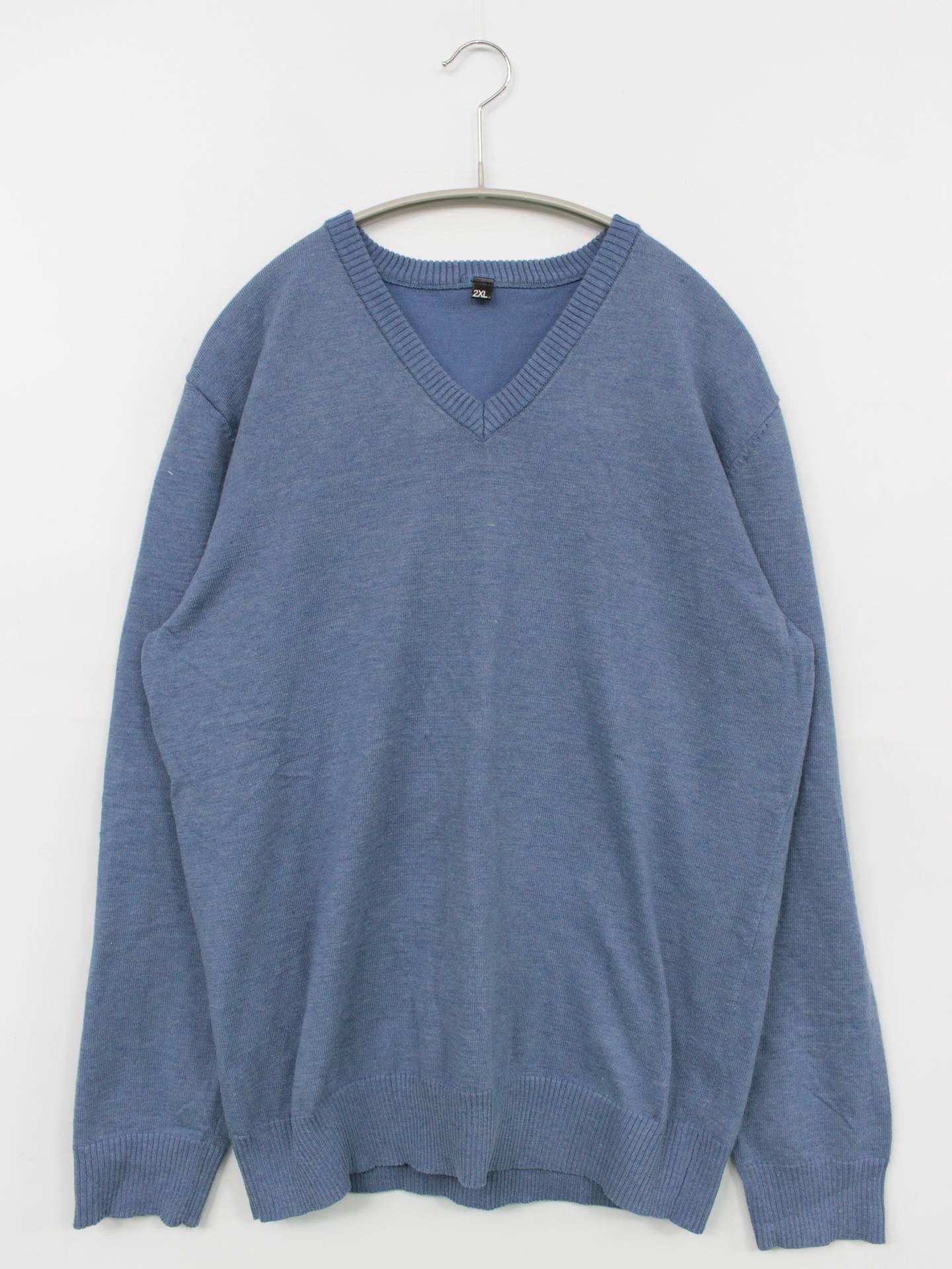 ニット/セーター/トップス/スカイブルー/2XL