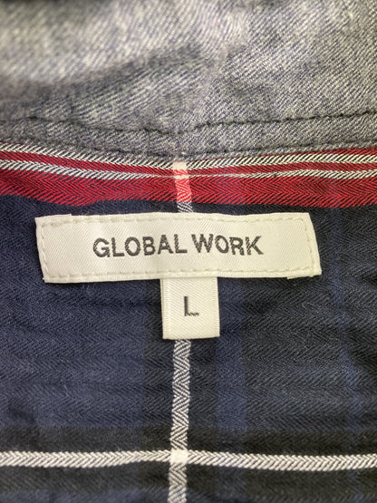 GLOBAL WORK/グローバルワーク/シャツ/ブラウス/トップス/ブルー/L