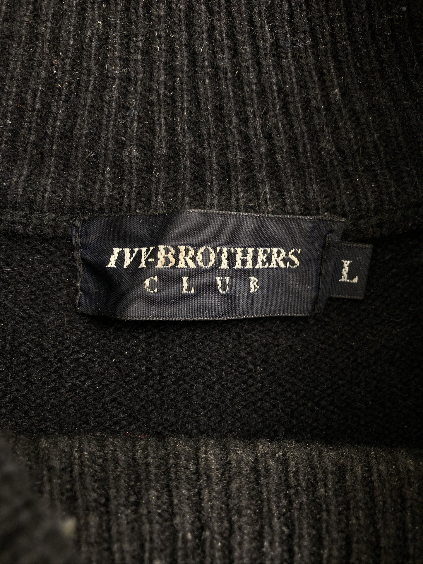 IVY-BROTHERS/アイビーブラザーズ/ニット/セーター/トップス/ブラック/L