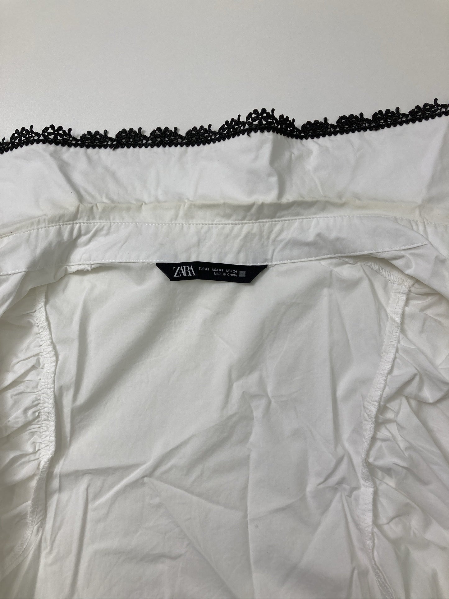 ZARA/ザラ/シャツ/ブラウス/トップス/ホワイト/XS