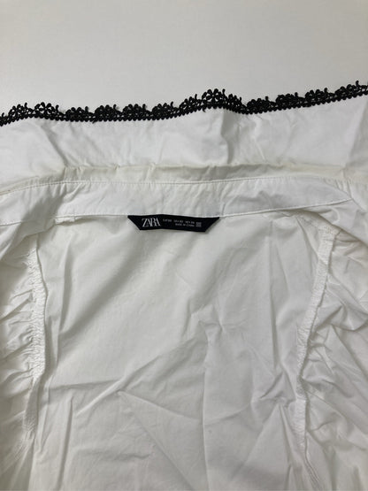 ZARA/ザラ/シャツ/ブラウス/トップス/ホワイト/XS