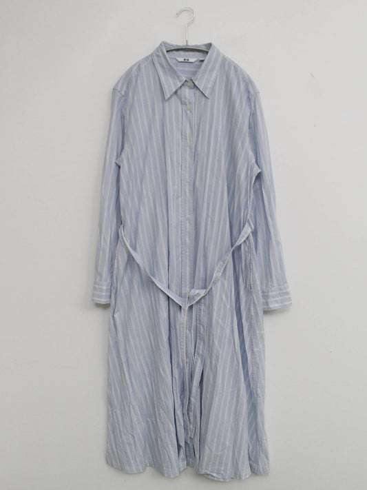 UNIQLO/ユニクロ/シャツワンピース/ワンピース/ドレス/ブルー/L
