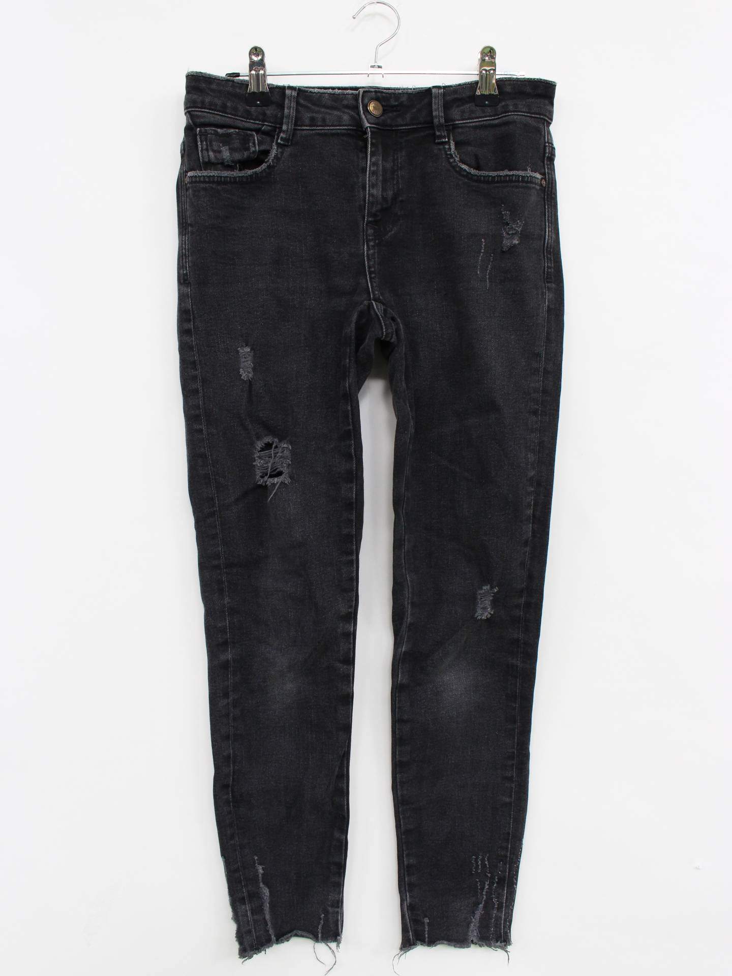 ZARA/ザラ/デニムパンツ/パンツ/ブラック/EUR36/USA04/MEX26