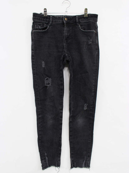 ZARA/ザラ/デニムパンツ/パンツ/ブラック/EUR36/USA04/MEX26