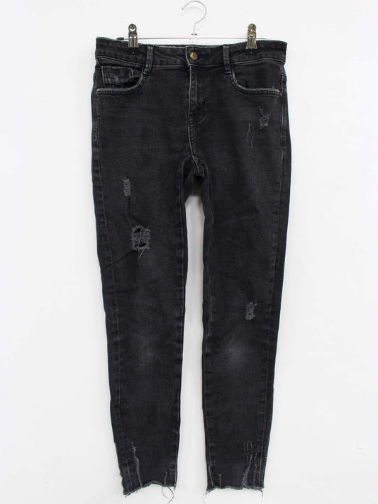ZARA/ザラ/デニムパンツ/パンツ/ブラック/EUR36/USA04/MEX26