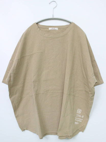 Tシャツ/カットソー/トップス/ベージュ/F