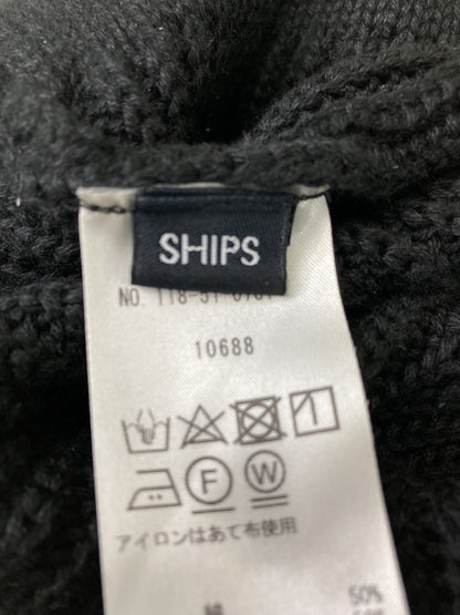 SHIPS/シップス/ニットキャップ/ビーニー/帽子/ブラック