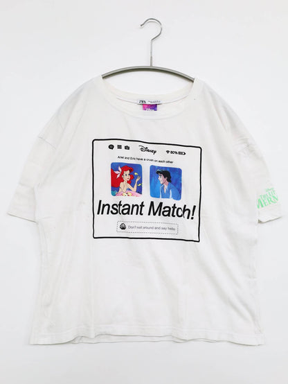 ZARA/ザラ/Tシャツ/カットソー/トップス/ホワイト/EUR M/USA M/ MEX 28