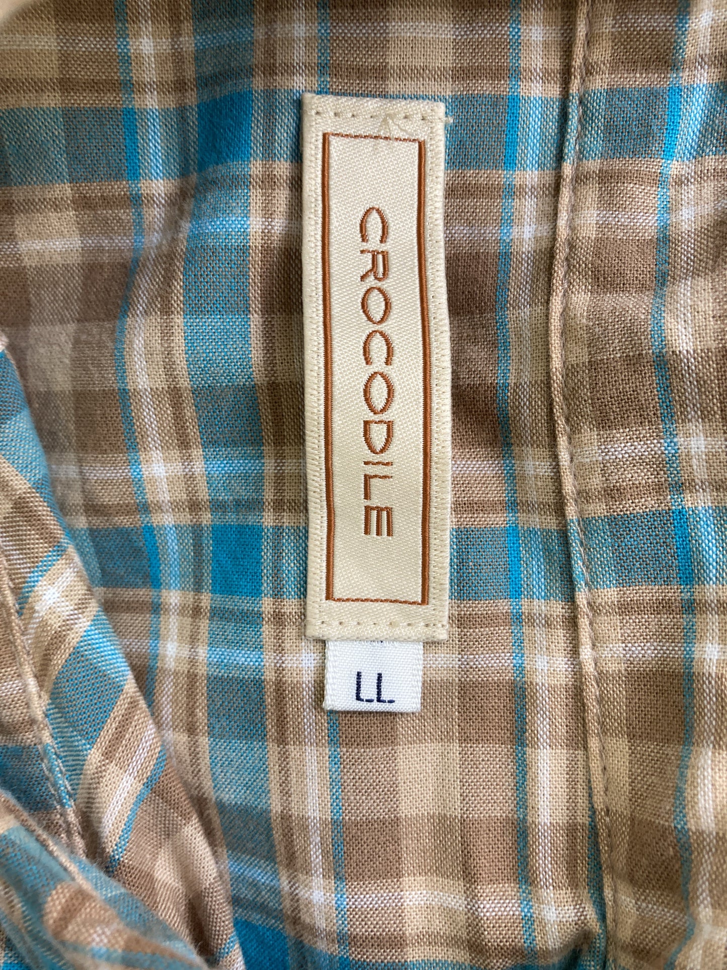 Crocodile/クロコダイル/シャツ/ブラウス/トップス/ブラウン/LL